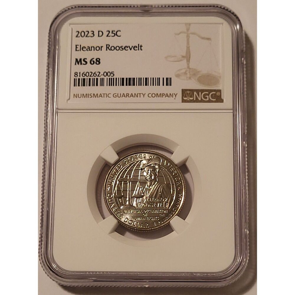 2023 D Eleanor Roosevelt Quarter MS68 NGC